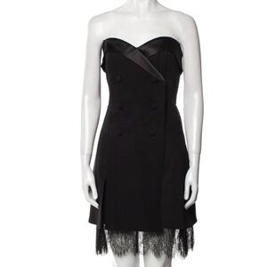 Elegant Black Strapless Dress